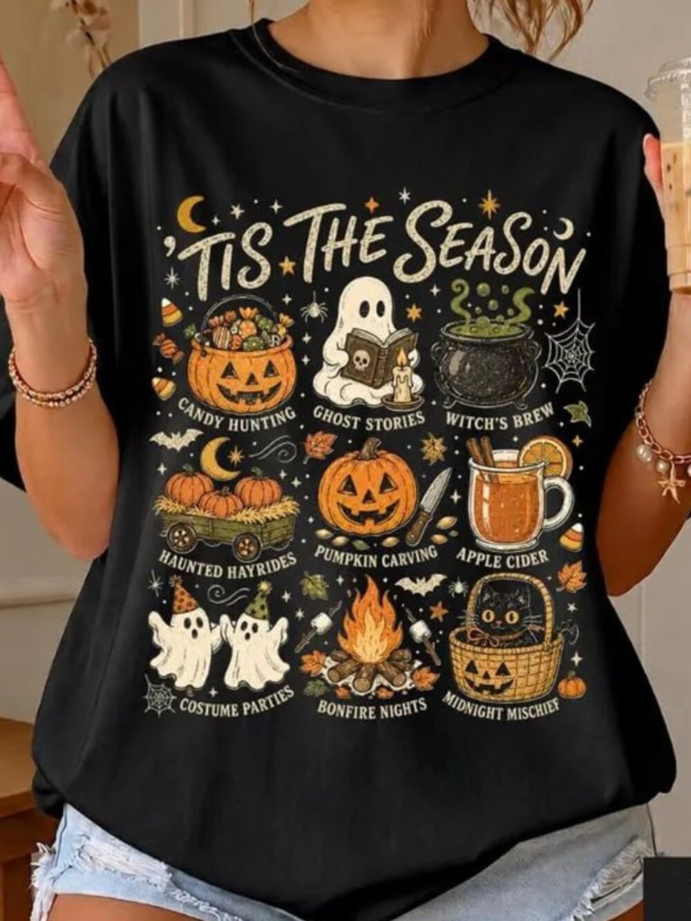Funny Halloween Shirt, Cute Spooky Season Tee, Pumpkin Tee